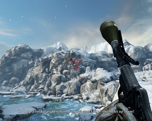 Theres quite a lot of sets of weapons, creatively used. - Arctic Base | Walkthrough - Walkthrough - Deadfall Adventures Game Guide & Walkthrough