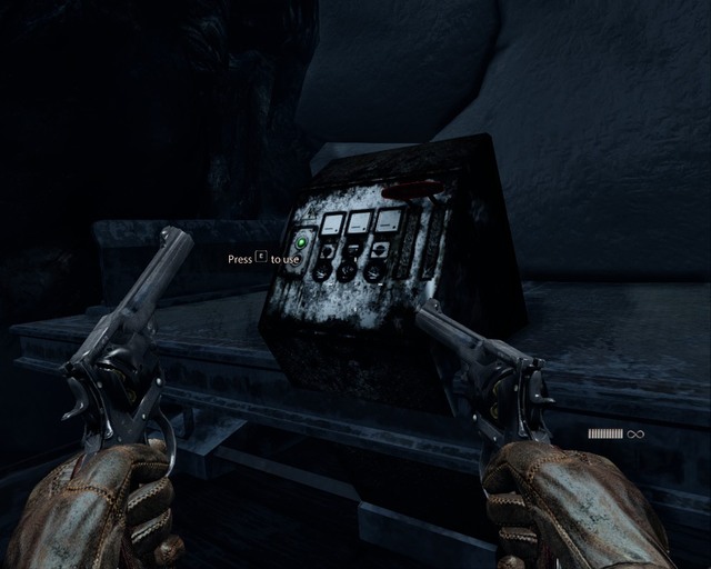 Switch that unlocks the way at the and of the chapter. - Arctic Base | Walkthrough - Walkthrough - Deadfall Adventures Game Guide & Walkthrough