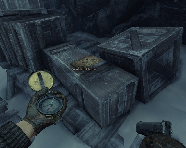 Treasure map in the beginning. - Arctic Cave | Walkthrough - Walkthrough - Deadfall Adventures Game Guide & Walkthrough