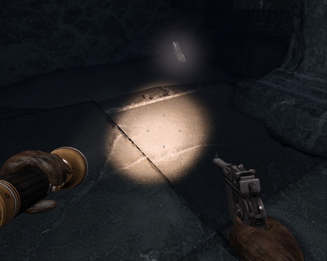 Avoid the tile thats lit up by the flashlight. - Ice Temple | Treasures - Treasures - Deadfall Adventures Game Guide & Walkthrough