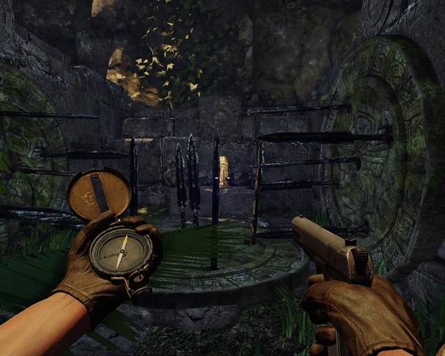 The second treasure, you have to disable the trap. - Mayan Jungle | Treasures - Treasures - Deadfall Adventures Game Guide & Walkthrough