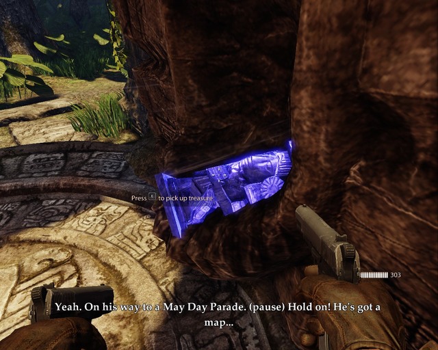 First treasure here, impossible to miss. - Mayan Jungle | Treasures - Treasures - Deadfall Adventures Game Guide & Walkthrough