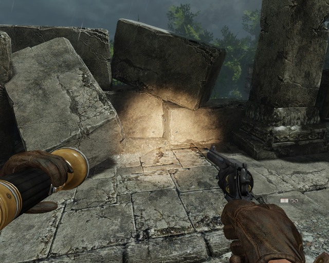 A disk is where the flashlight shows you. - Mayan Temple | Treasures - Treasures - Deadfall Adventures Game Guide & Walkthrough