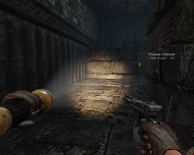 Can you see a golden skull on the screenshot? Switch it to find two treasures. - Xibalba | Treasures - Treasures - Deadfall Adventures Game Guide & Walkthrough