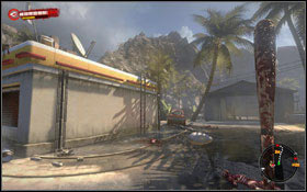 Put a pack on the car trunk #1 and move to another station (2) - SeeknLoot - Chapter 2 - Dead Island Game Guide