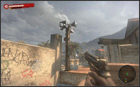 Before you use a catwalk (3) to the next building, you have to get rid of bandits located there #1 - The First Head of Cerberus; The Second Head of Cerberus - Sidequests - Dead Island Game Guide