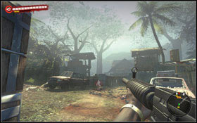 Right before the entrance youll find few undead (3) #1 - drive them over - Soldier of Fortune; King of the Swamp - Chapter 11 - Dead Island Game Guide