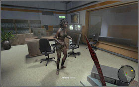 Once you get to the facility (2) open a door leading to the metal passage #1, which you can use to get to the warehouse area (3) - Pure Blood; Hard Talk - Chapter 14 - Dead Island Game Guide