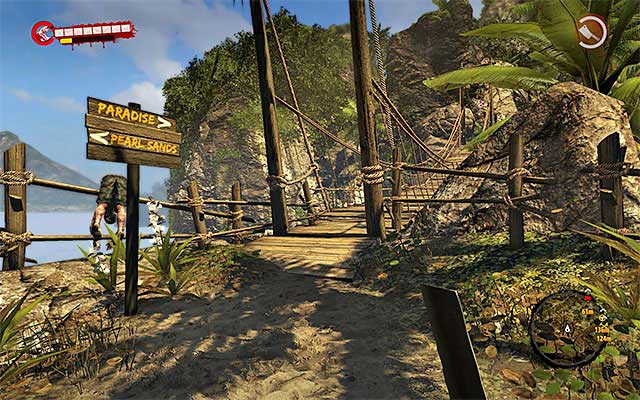 When you get to a crossroads, go right, staying close to rocks - Join the rest of survivors | Chapter 1 - Castaway - Chapter 1 - Castaway - Dead Island Riptide Game Guide