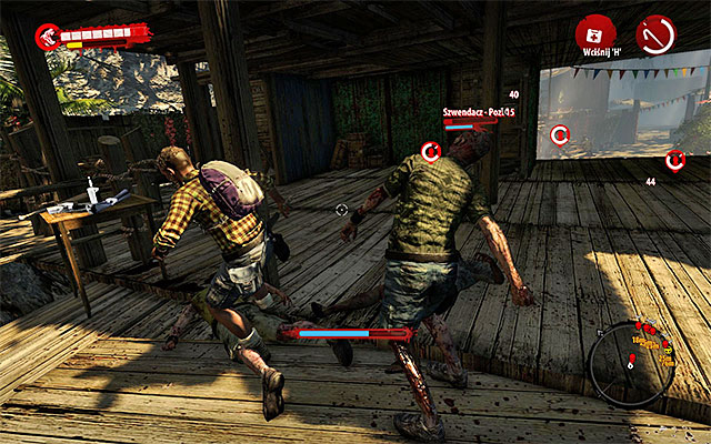 After eliminating closest zombies, start saving the survivors caught by them and still fighting - Defend the camp | Chapter 1 - Castaway - Chapter 1 - Castaway - Dead Island Riptide Game Guide