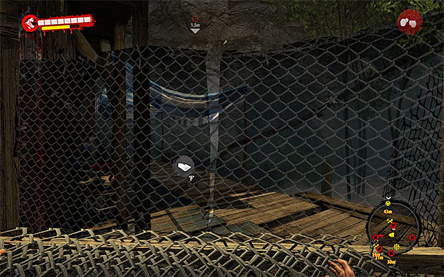 After picking it up, get to place for put it up (sights on map) and press Action button - Put up the fences | Chapter 1 - Back to Reality - Chapter 1 - Back to Reality - Dead Island Riptide Game Guide