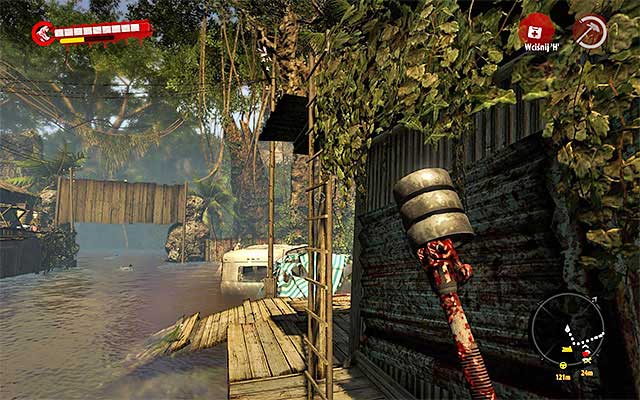 Approach the Marcus house from the south, beware of Floaters and single Infested and Drowners - Go to the house of Marcus Villa | Chapter 3 - Meeting Locals - Chapter 3 - Meeting Locals - Dead Island Riptide Game Guide