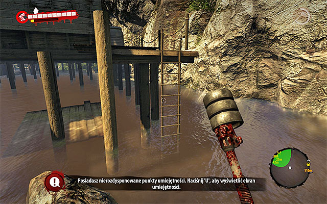 Find a ladder (screen above) which allows you to omit destroyed balcony - Look for an entrance to the workshop | Chapter 5 - Pump Action - Chapter 5 - Pump Action - Dead Island Riptide Game Guide