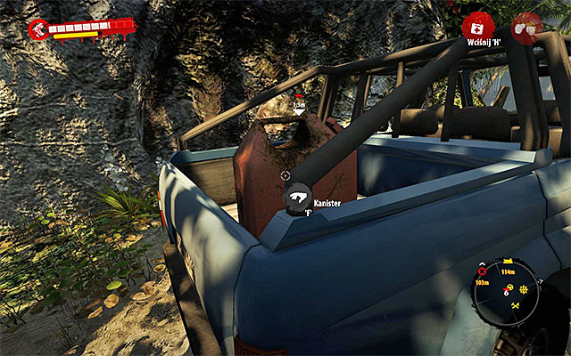 Pick up nearby petrol can and get it on the car - Fire Sale | Side missions - Jungle - Side missions - Jungle - Dead Island Riptide Game Guide