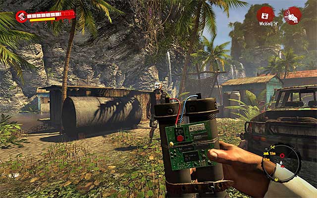 Dont take the petrol can yet, just enter the area - Fire Sale | Side missions - Jungle - Side missions - Jungle - Dead Island Riptide Game Guide