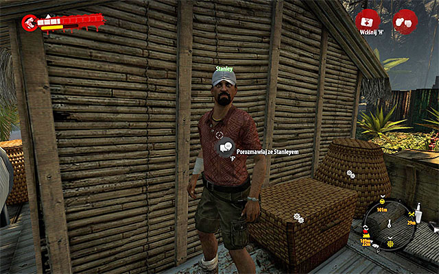 When you eliminate all zombies, use the ladder and get onto a roof - Rescue Stanley | Side missions - Jungle - Side missions - Jungle - Dead Island Riptide Game Guide