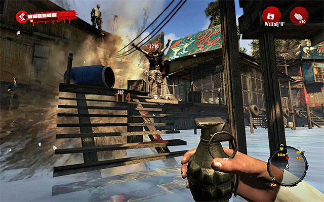 You can eliminate him in many various ways, the most obvious are using firearm or explosives - On the Set | Side missions - Jungle - Side missions - Jungle - Dead Island Riptide Game Guide