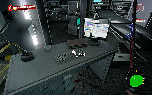 Turn around and go to the next green area - Search the laboratory | Chapter 13 - With the Tide - Chapter 13 - With the Tide - Dead Island Riptide Game Guide