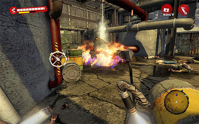 You can also beat him with molotovs (screen above) and various explosives - Defeat Wayne and clean the area | Chapter 7 - The Crossing - Chapter 7 - The Crossing - Dead Island Riptide Game Guide