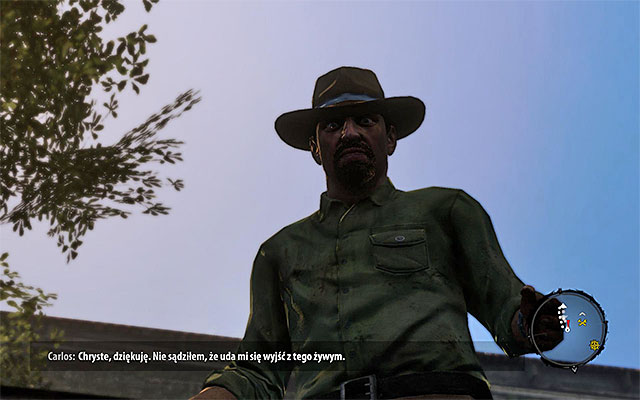 When you eliminate all zombies, approach Carlos, who will thank you and grant you with money - Rescue Carlos | Side missions - Henderson - Side missions - Henderson - Dead Island Riptide Game Guide