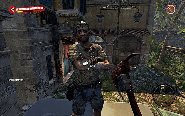 When all zombies are dead, climb up to Alex and talk with him - Rescue Alex | Side missions - Henderson - Side missions - Henderson - Dead Island Riptide Game Guide