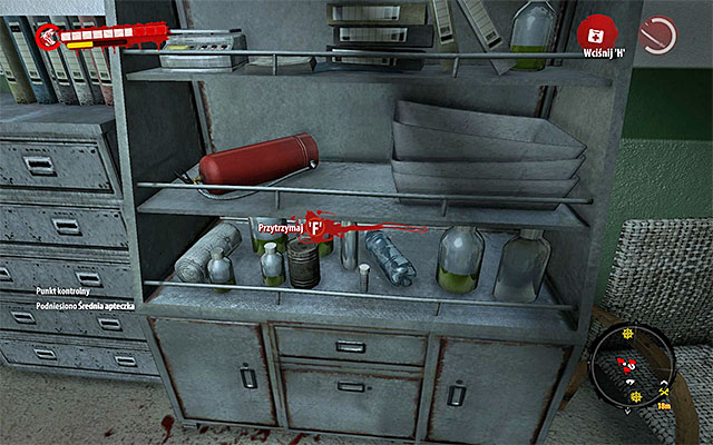Enter the drug store and search three places pointed out by the game - Healthcare | Side missions - Henderson - Side missions - Henderson - Dead Island Riptide Game Guide