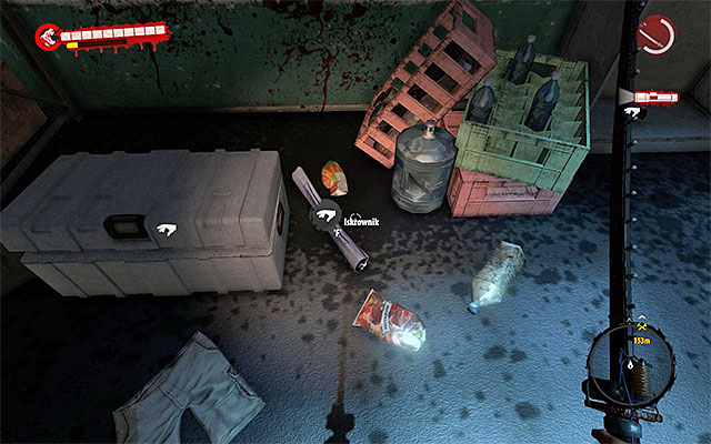 You have to unlock a way to the main room, where the boss is (Joel Blackheart Chubalba) - Modifications - Henderson (1) | Secrets - Secrets - Dead Island Riptide Game Guide