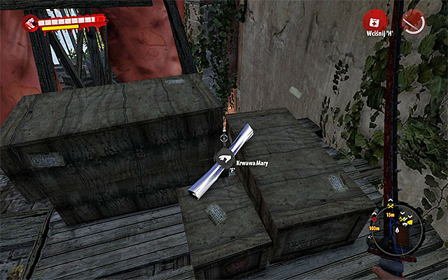 You have to get to a small square, next to the shop and find a ladder leading to a scaffold - Modifications - Henderson (1) | Secrets - Secrets - Dead Island Riptide Game Guide