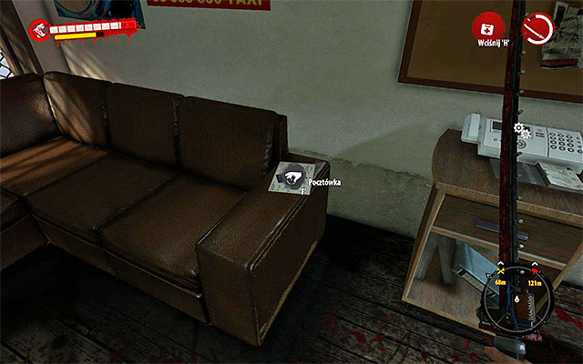 Postcard lies on the couch - Postcards - Henderson | Secrets - Secrets - Dead Island Riptide Game Guide