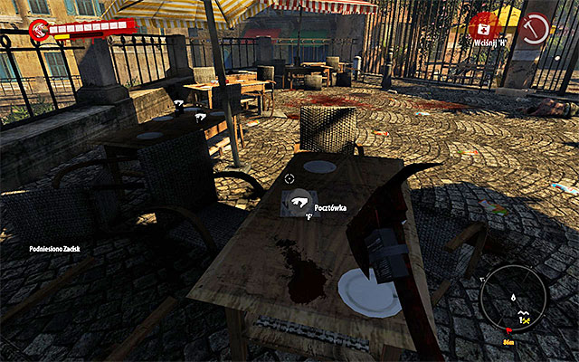 You find a Postcard on one of tables - Postcards - Henderson | Secrets - Secrets - Dead Island Riptide Game Guide