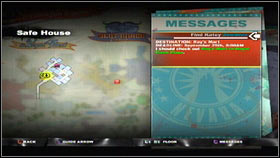 The last important thing is the map [1], which can be viewed by pressing select - Prologue - p. 1 - Main missions - Dead Rising 2 - Game Guide and Walkthrough