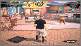 Doris [1] is standing on the roof of the newsstand and doesn't want to move from there without her husband Chad - Case 1 - p. 1 - Side missions - Dead Rising 2 - Game Guide and Walkthrough