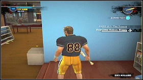 Most of the time the enemy will be skating back and forth and attacking you with fire streams [1], which you can jump over - Case 3 - p. 1 - Side missions - Dead Rising 2 - Game Guide and Walkthrough