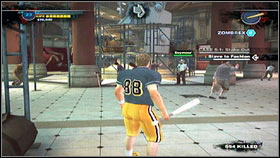 This time your target is the mad sheriff [1], who has decided to administer justice on his own, by hanging the survivors - Case 4 - p. 1 - Side missions - Dead Rising 2 - Game Guide and Walkthrough