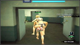 Having fulfilled the woman's wish [1], piggy-back her and return to the safe house [2] - Case 4 - p. 2 - Side missions - Dead Rising 2 - Game Guide and Walkthrough