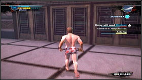 After you get onto the roof, talk with the girl [1], who will ask you to find her lost mother - Case 5 - Side missions - Dead Rising 2 - Game Guide and Walkthrough