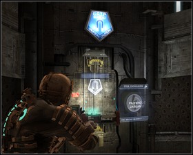 Jump in front of the control panel and use kinesis to flip the switch - Dead Space Part 2 | Walkthrough - Walkthrough - Dead Space Game Guide & Walkthrough