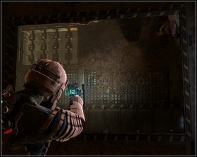 Two more jumps are needed - one above the generator and the second into the door leading to the next room - Environmental Hazard Part 4 | Walkthrough - Walkthrough - Dead Space Game Guide & Walkthrough