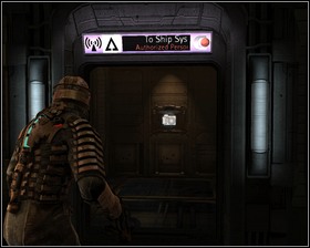 Atrium elevator is up and running so use it and go down - in the room youll enter, theres a locker, a container and a crate - Obliteration Imminent Part 1 | Walkthrough - Walkthrough - Dead Space Game Guide & Walkthrough