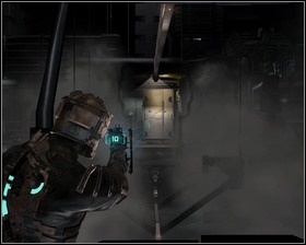 Theres a switch to the right of the save station which youll need to activate using kinesis - Course Correction Part 2 | Walkthrough - Walkthrough - Dead Space Game Guide & Walkthrough