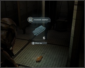 When you reach a wide corridor look to your right to find some credits - New Arrivals Part 2 | Walkthrough - Walkthrough - Dead Space Game Guide & Walkthrough
