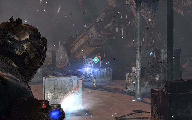 Once again, you will find yourself outside - once again you will have to face enemy soldiers as well as Necromorphs, who will also attack your enemies - Locate the Experiment Facility | 10: Now We Know - 10: Now We Know - Dead Space 3 Game Guide