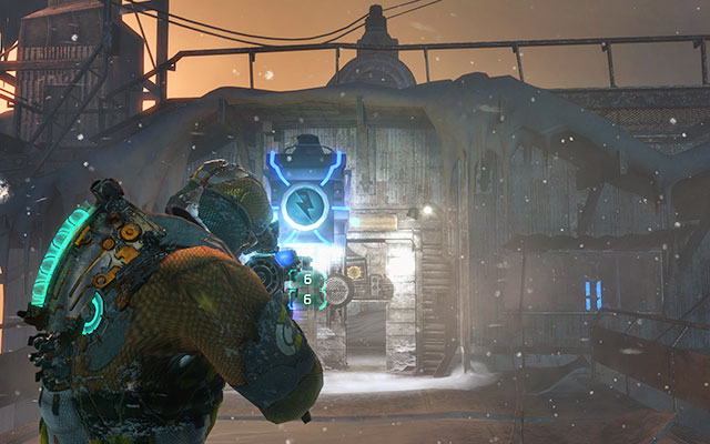 Go straight ahead towards the door in the distance - Reactivate the heating system | 11: Signal Hunting - 11: Signal Hunting - Dead Space 3 Game Guide