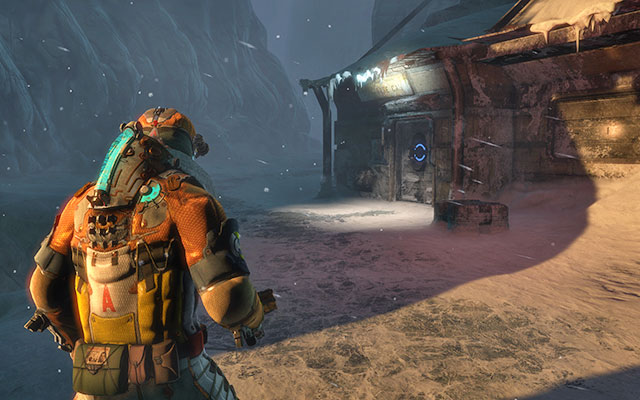 You will start over a cliff - Find a route to the Research Facility | 13: Reach for the Sky - 13: Reach for the Sky - Dead Space 3 Game Guide