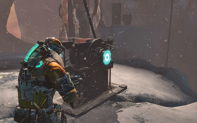Go down now and to the mechanism - this time around, you need to set it into motion manually - Locate the lift controls | 13: Reach for the Sky - 13: Reach for the Sky - Dead Space 3 Game Guide