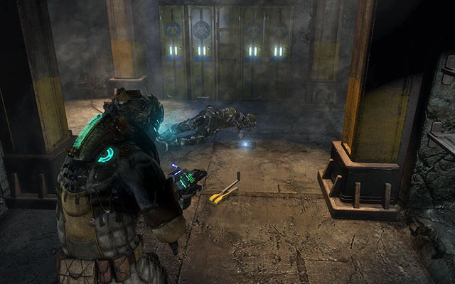 Inside the storage room that can be opened with a torque bar - Chapter 9 | Secrets - Secrets - Dead Space 3 Game Guide