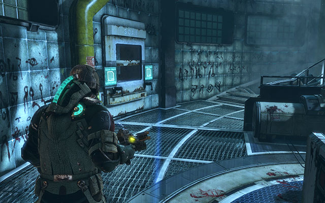 The first slab can be found in the lab, where you are now - Collect the Rosetta samples - Biology sector | 14: Everything Has Its Place - 14: Everything Has Its Place - Dead Space 3 Game Guide