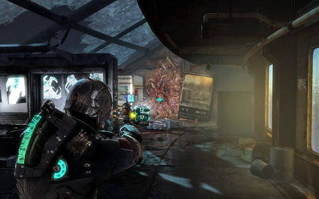 Wait until the door gets unlocked and follow the cleared corridor to the unlocked door on the right, more or less in the middle of the corridor - Collect the Rosetta samples - Biology sector | 14: Everything Has Its Place - 14: Everything Has Its Place - Dead Space 3 Game Guide