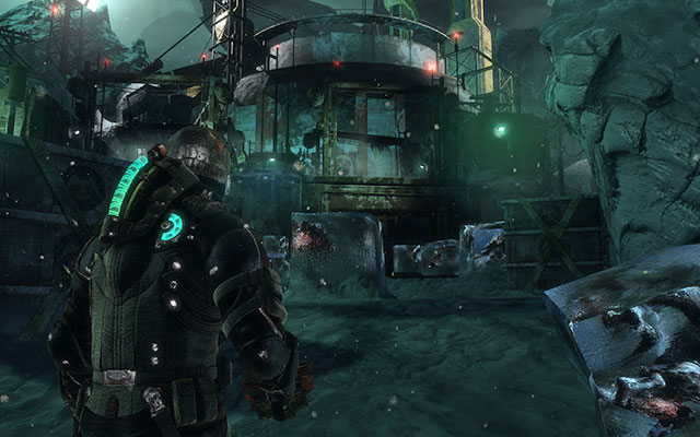 Go left, to the cargo elevator and ride it up - Collect the Rosetta samples - Geology sector | 14: Everything Has Its Place - 14: Everything Has Its Place - Dead Space 3 Game Guide