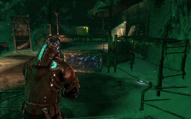 Under the scaffolding on the right - Chapter 16 | Secrets - Secrets - Dead Space 3 Game Guide